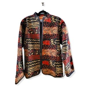 Vintage TRADITIONS ZIP UP TAPESTRY CARDIGAN XL